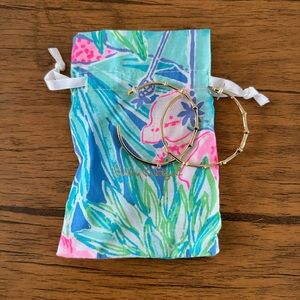 lilly pulitzer gold hoops